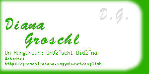diana groschl business card